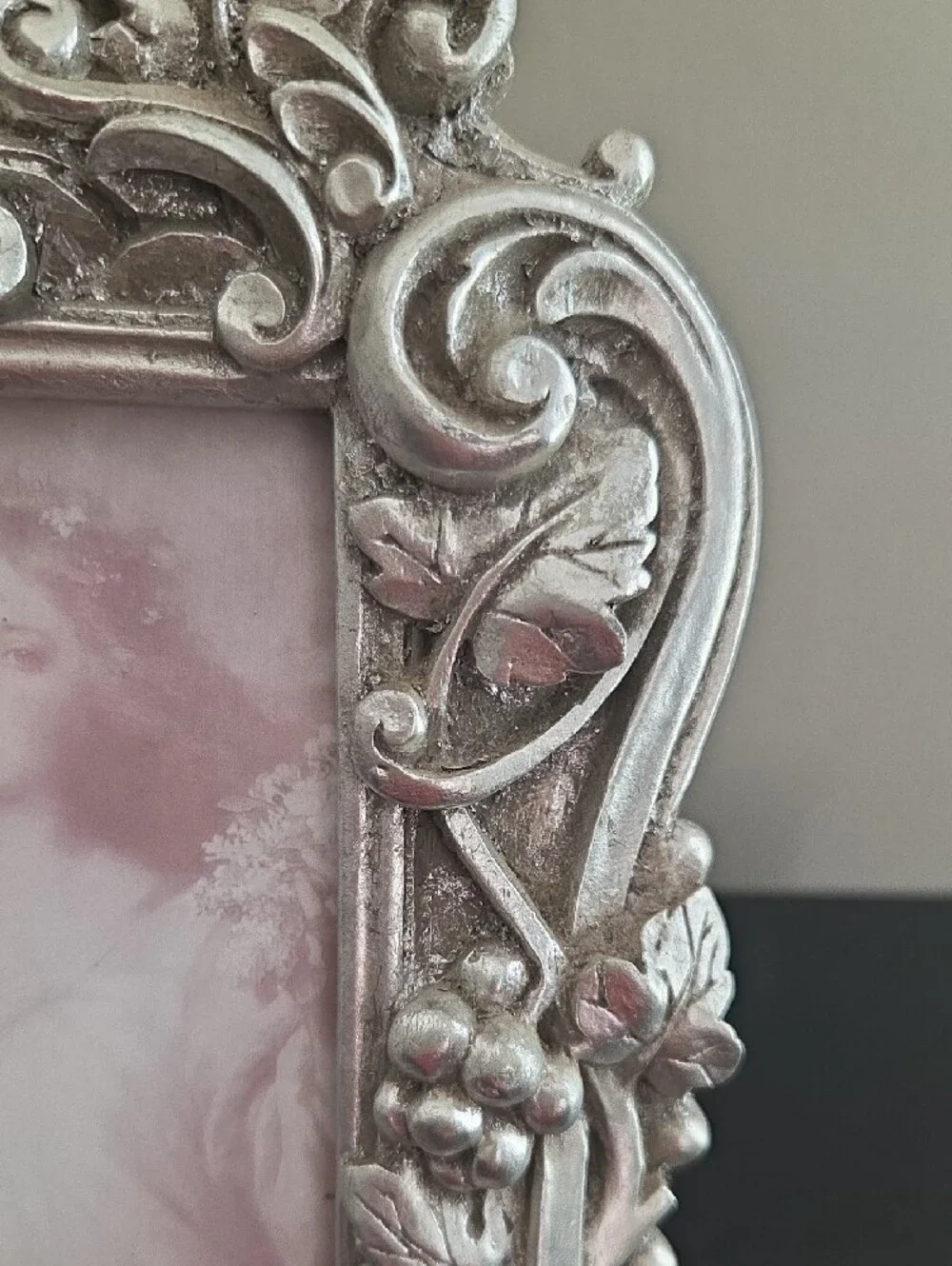 Ornate Silver Vintage Style Photo Frame